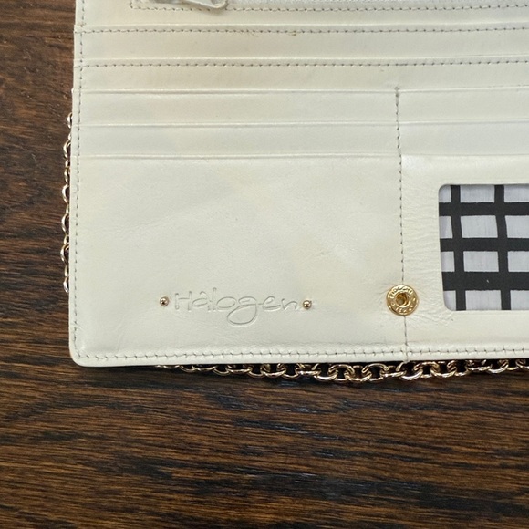 Halogen leather wallet chain, Crossbody 8X5.5 - Picture 4 of 9